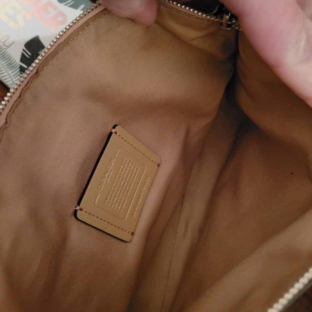 Coach Mini Kelsey In Metalic Gold Pebbled Leather - Picture 9 of 10